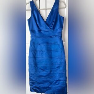 Calvin Klein Blue Sweetheart Cocktail Dress